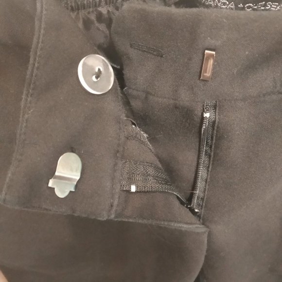 Amanda + Chelsea Contemporary Fit Black Slacks - Picture 5 of 7